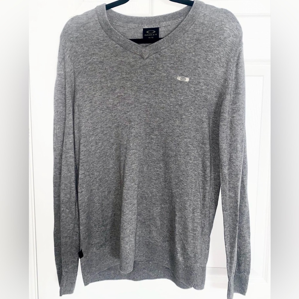 Men’s Grey Long Sleeve Oakley Sweater- Size Medium